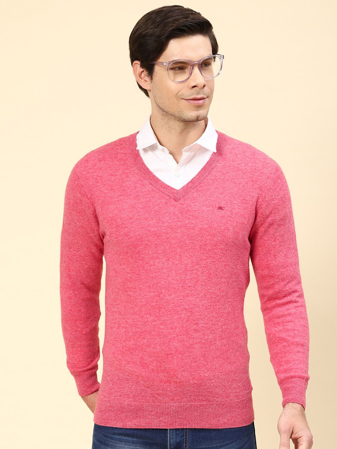 

Monte Carlo Men Woollen Pullover, Pink