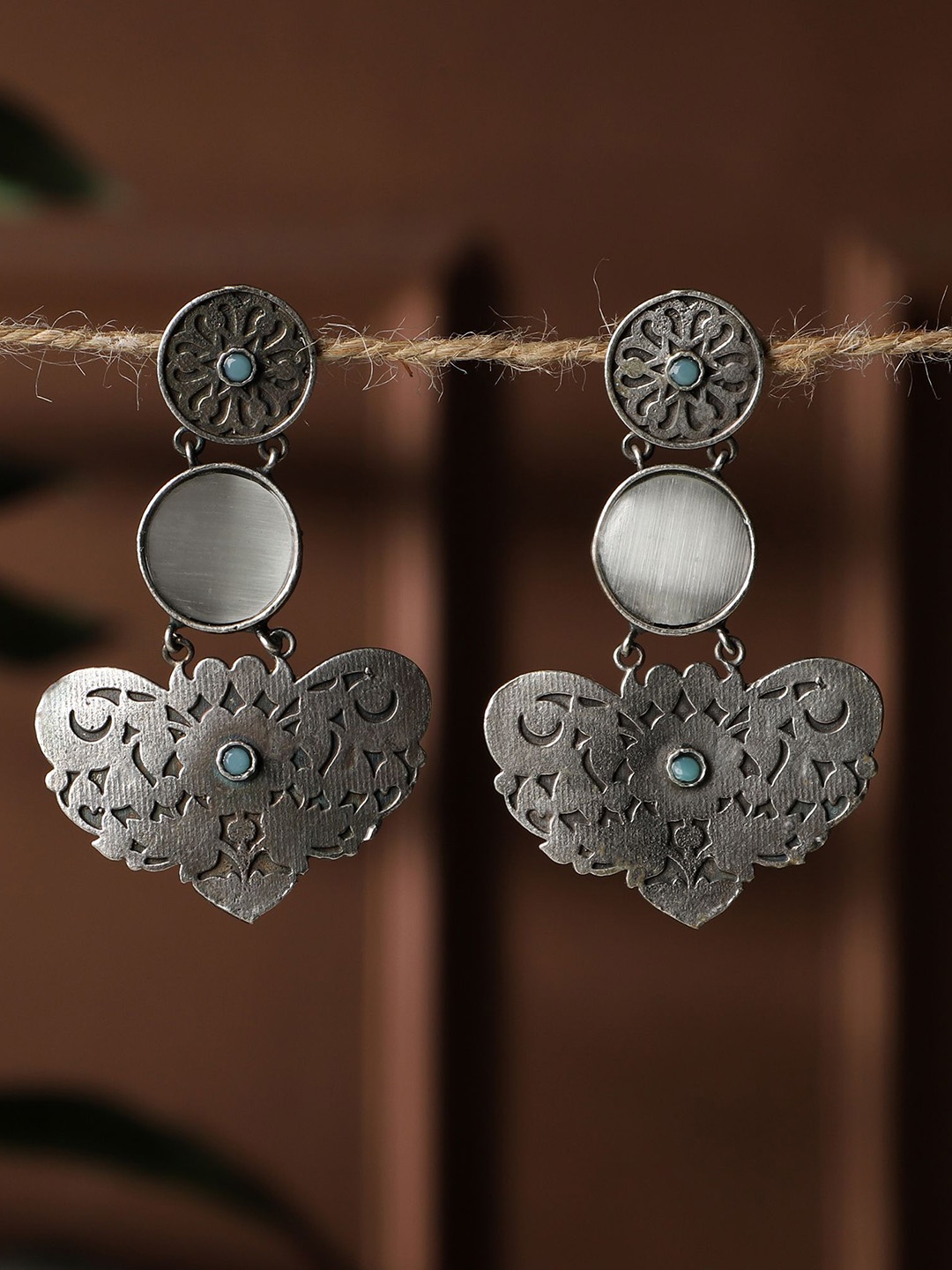 

VENI Contemporary Drop Earrings, Silver