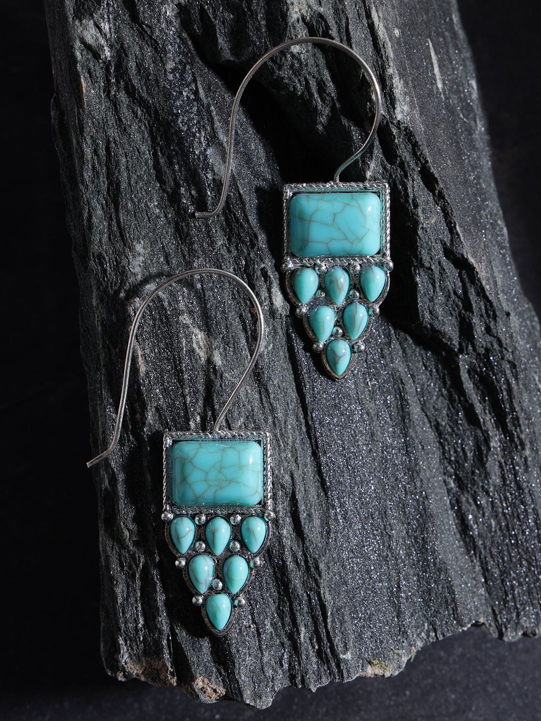 

PANASH Contemporary Drop Earrings, Silver