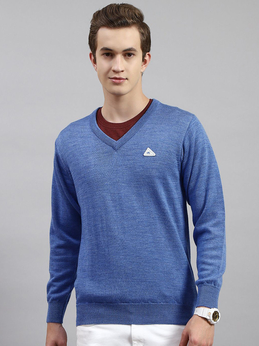 

Monte Carlo Men Woollen Pullover, Blue