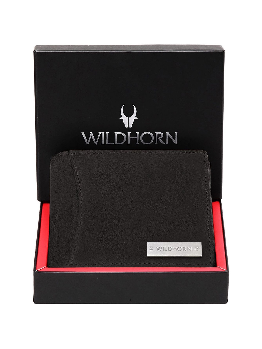 

WildHorn Men Leather Two Fold Wallet, Coffee brown