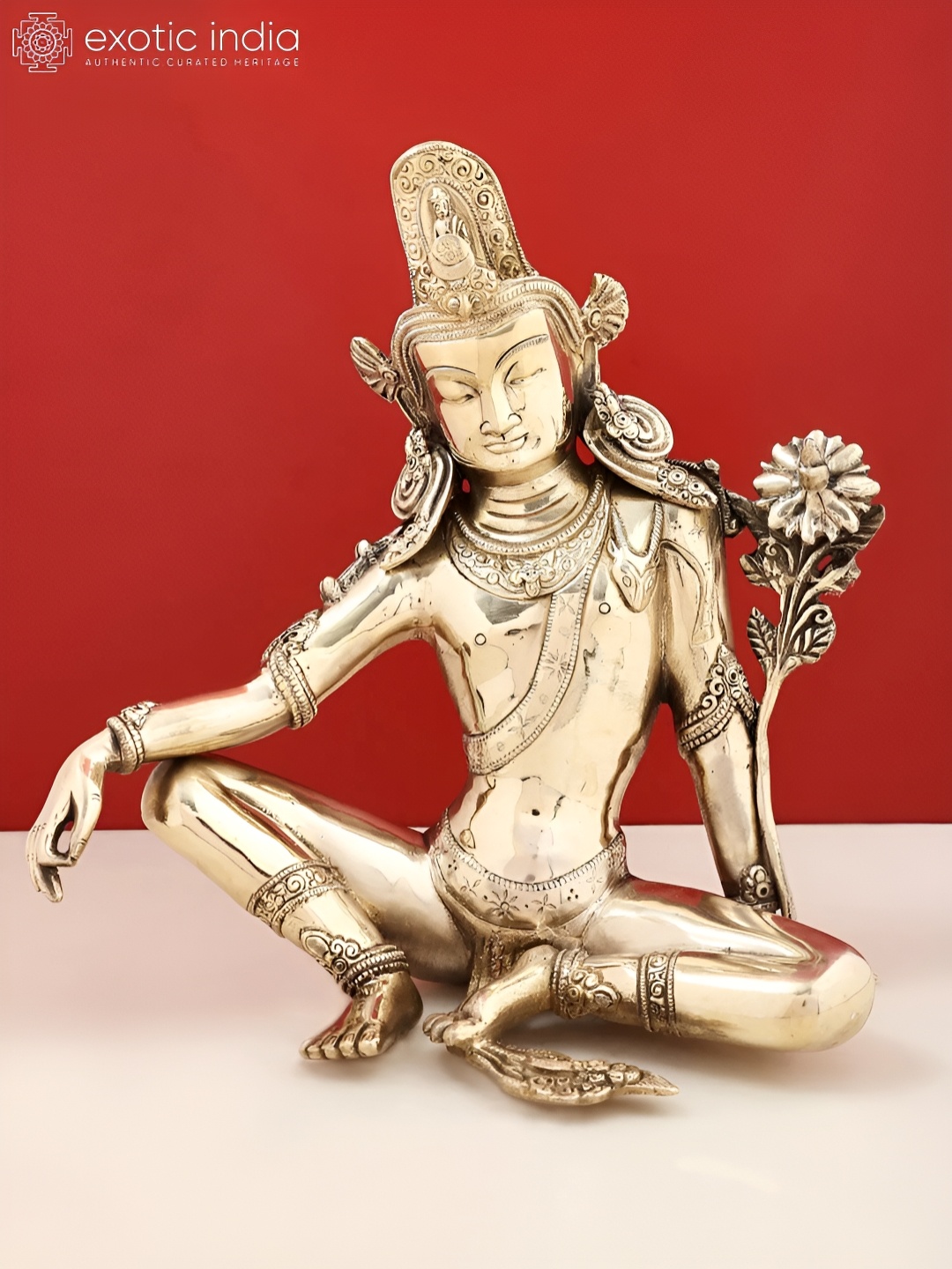 

Exotic India Gold-Toned Religious Idol Showpiece