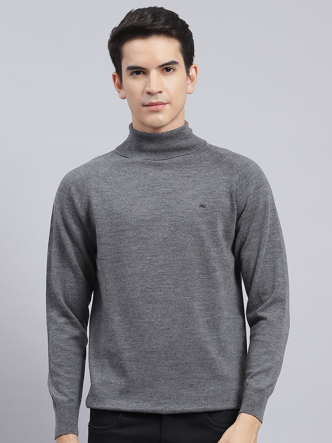 

Monte Carlo Men Woollen Pullover, Grey