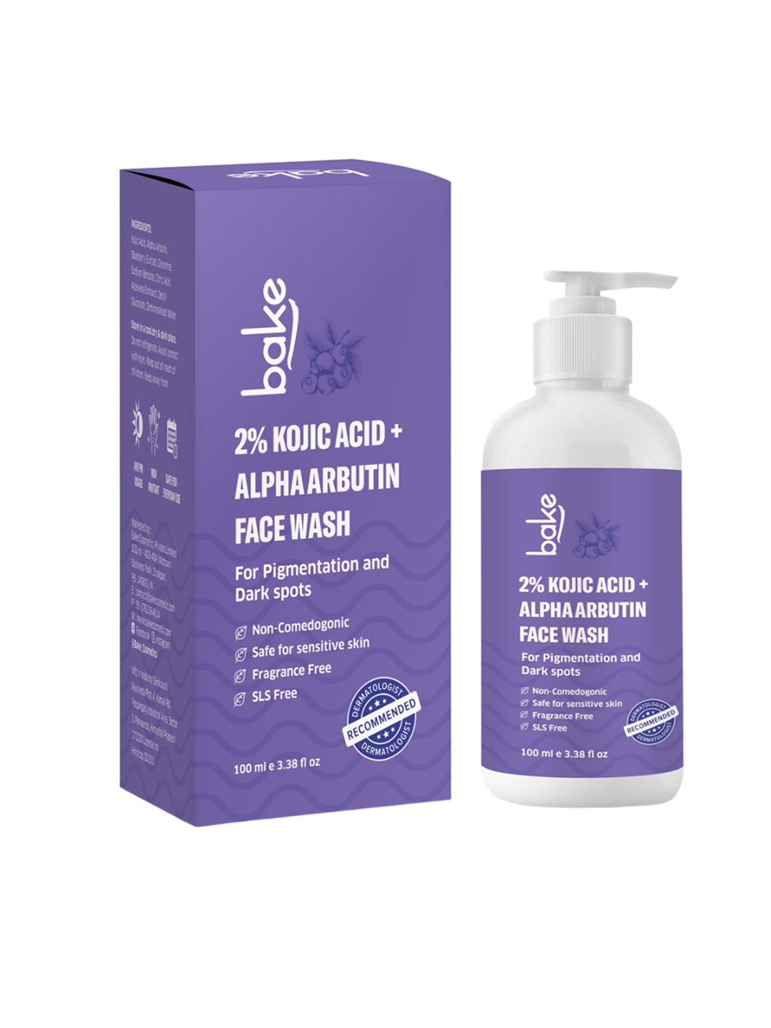 

BAKE 2% Kojic Acid & Alpha Arbutin Anti-Pigmentation Face Wash- 100ml, Transparent