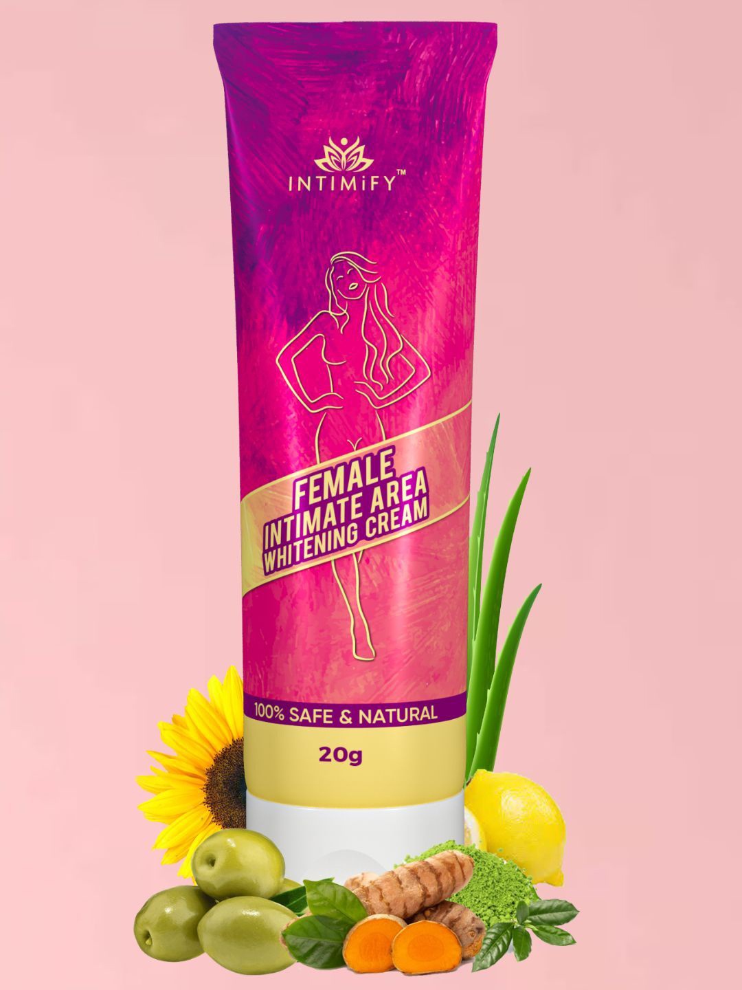 

INTIMIFY Intimate Area Whitening Cream-20g, White