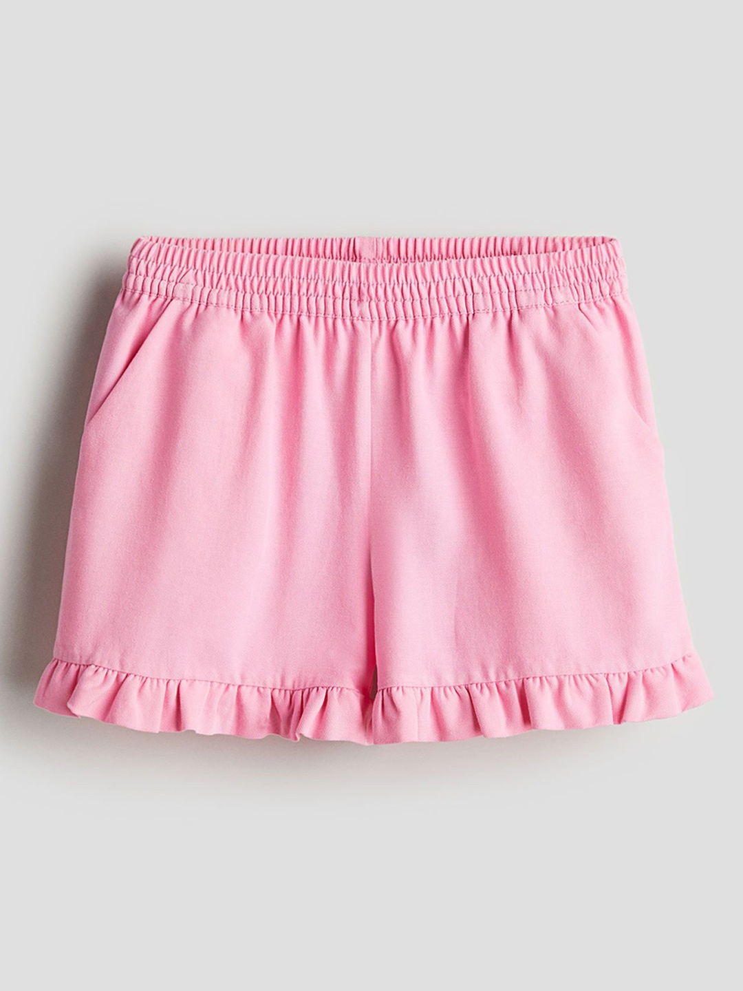 

H&M Girls Frill-Trimmed Shorts, Pink