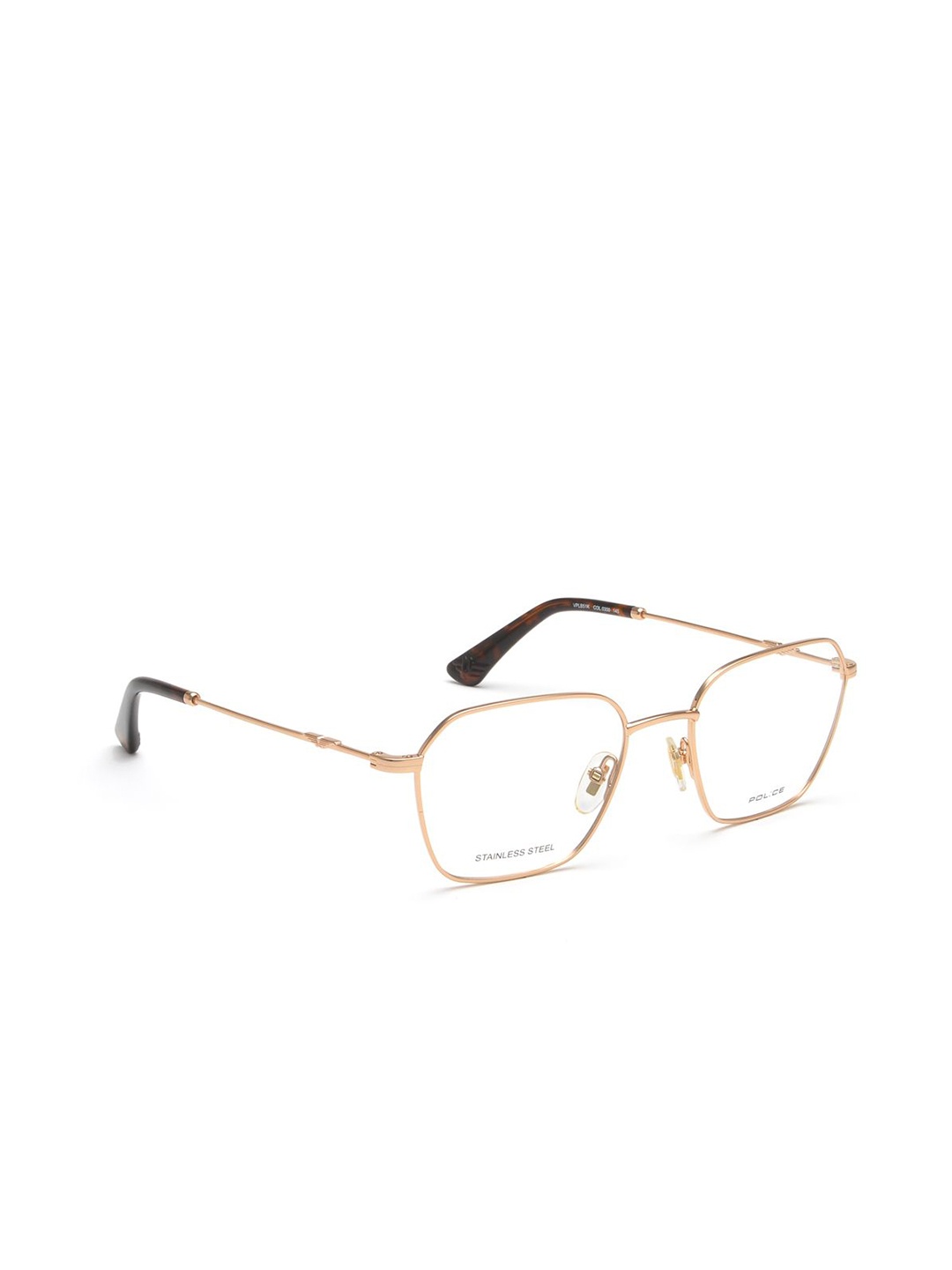 

Police Men Full Rim Square Frames, Gold