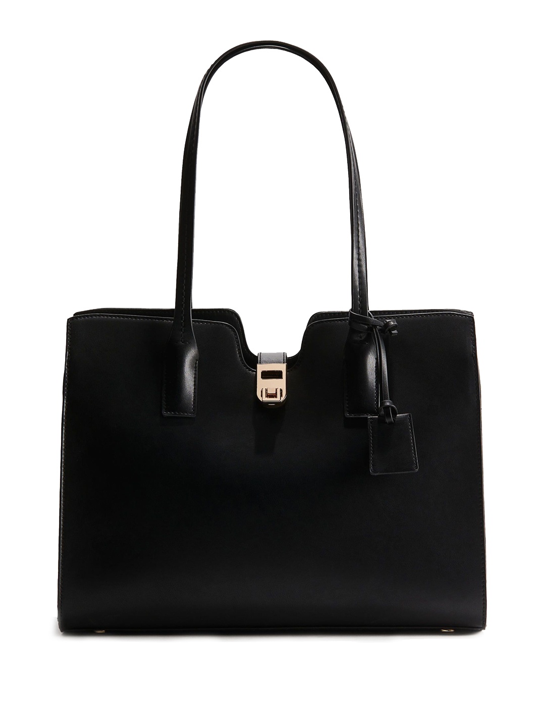 

H&M Two Handles Rectangular Shopper, Black