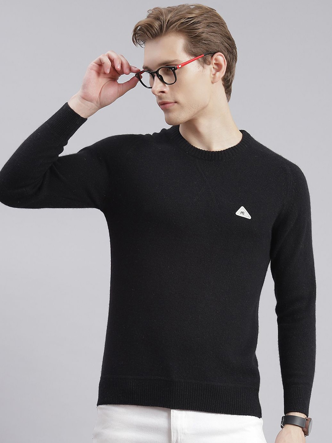 

Monte Carlo Men Woollen Pullover, Black