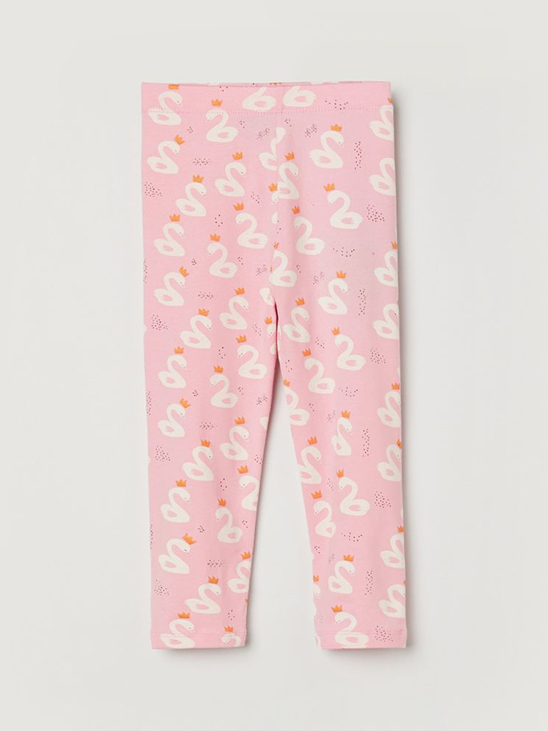 

Juniors by Lifestyle Infant Girls Printed Pure Cotton Ankle Length Leggings, Pink