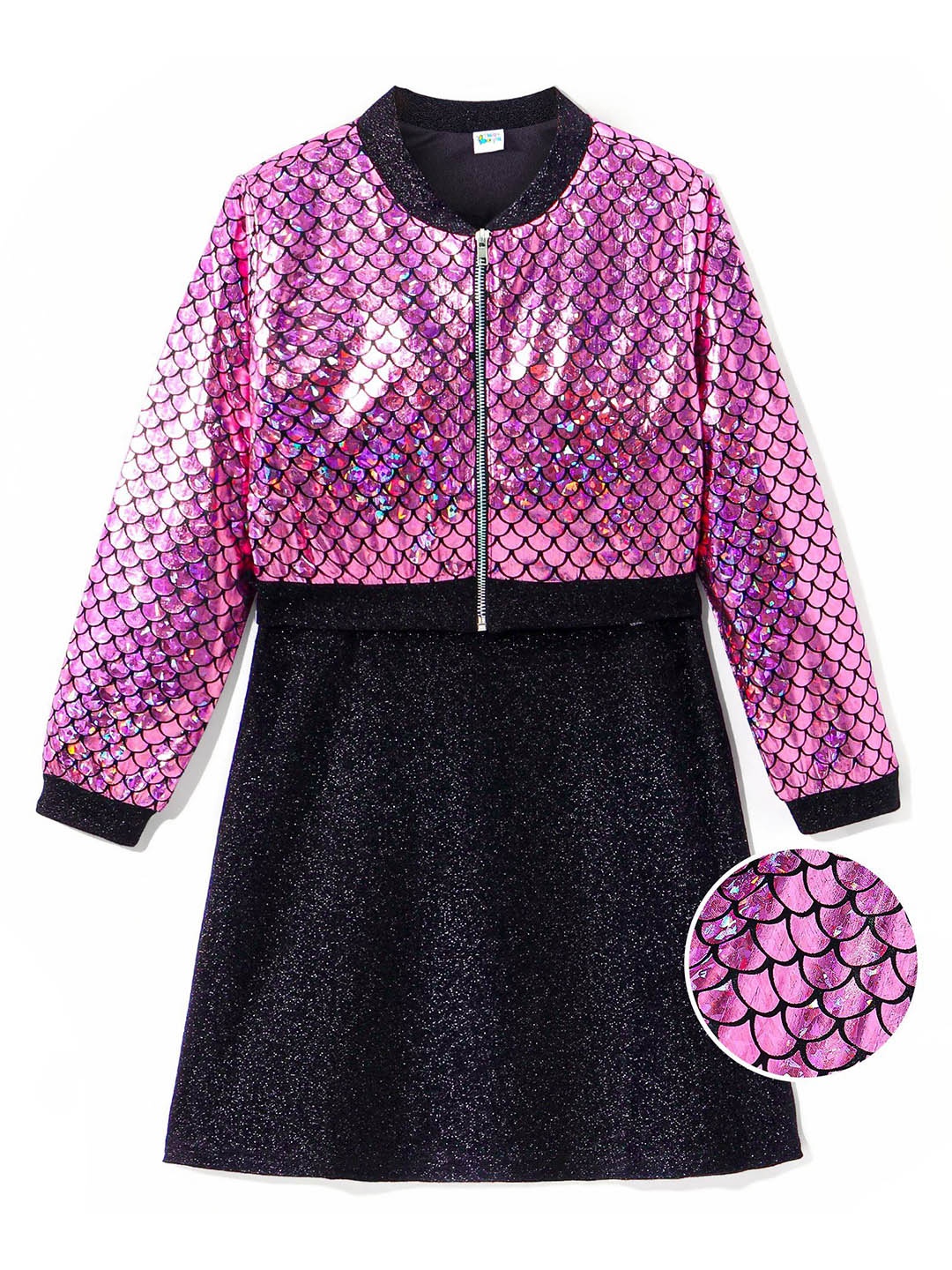 

Hola Bonita Girls A-Line Dress With Jacket, Pink