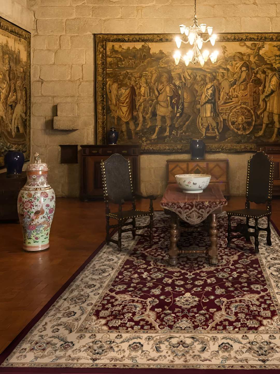 

Sapana Carpet-Mats Maroon & Beige Ethnic Motifs Rectangular No Shredding Carpet