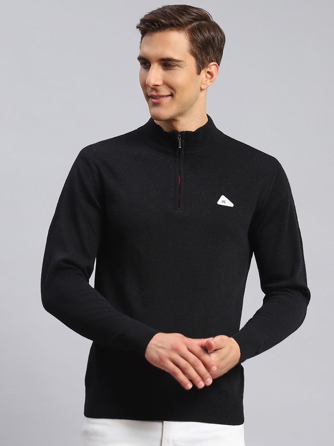 

Monte Carlo Men Woollen Pullover, Black