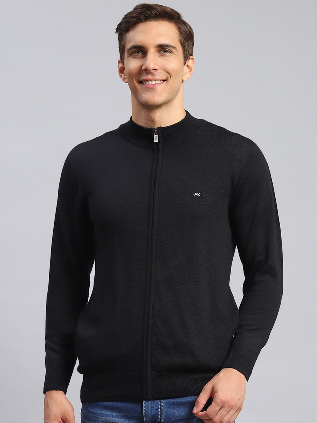 

Monte Carlo Men Woollen Pullover, Black