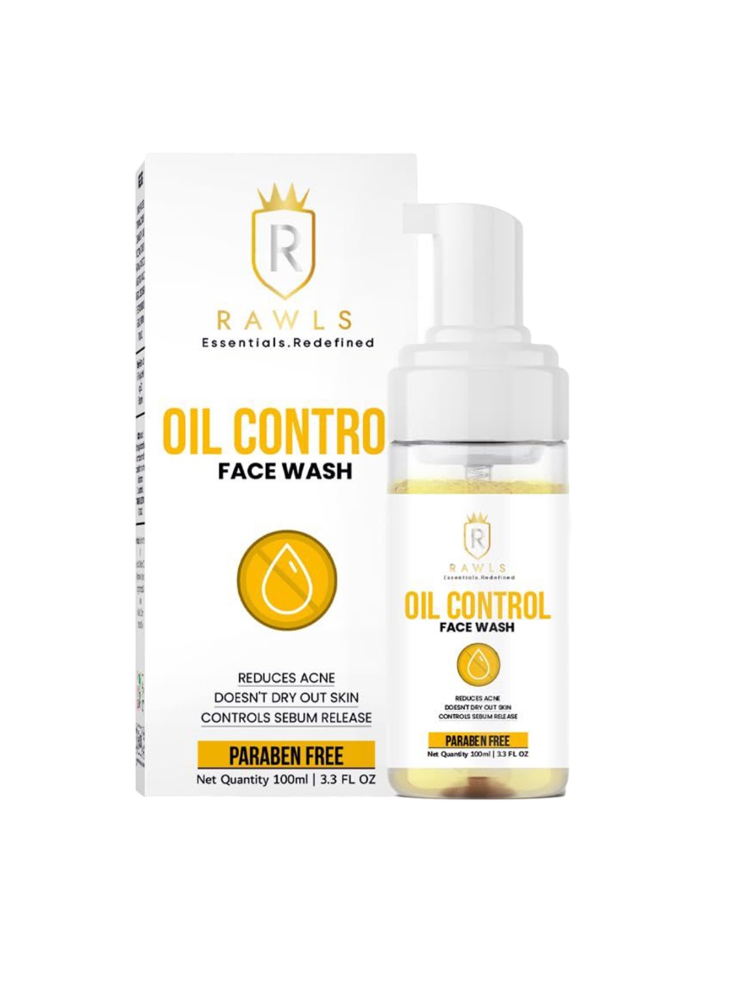 

RAWLS Oil Control Face Wash For Acne Prone Skin - 100ml, White