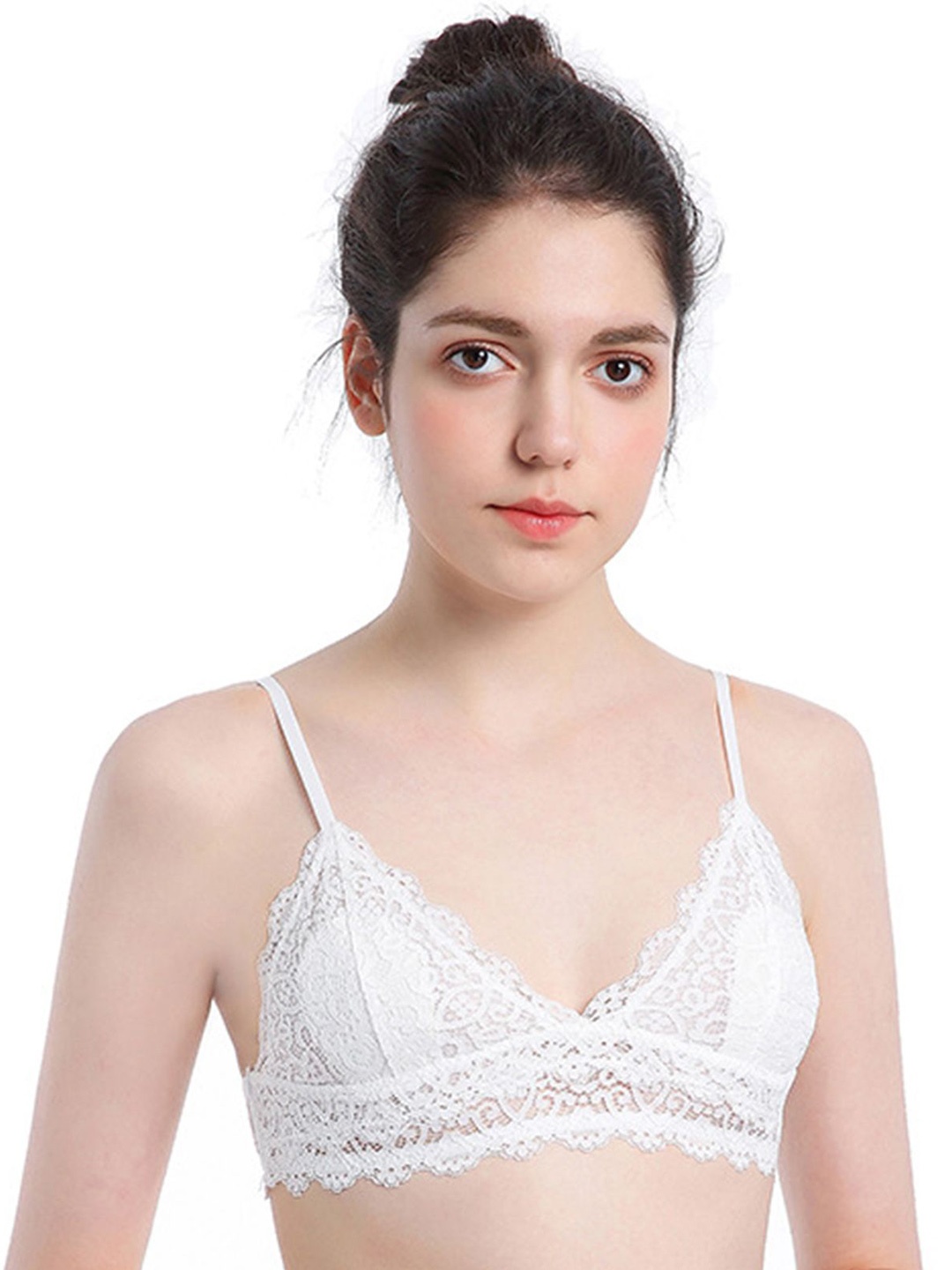 

LULU & SKY Medium Coverage Lightly Padded Bra, Off white
