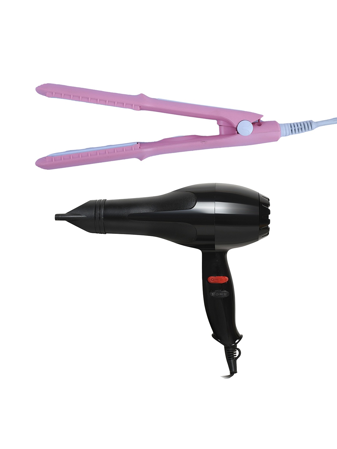 

NIRVANI 2888 Professional 1500 WATT Hair Dryer & SX-8006 Hair Straightener, Black