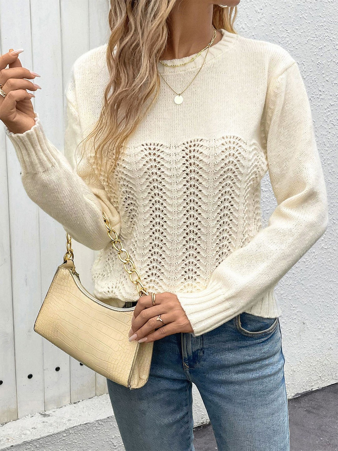 

StyleCast x Revolte Women Pullover, Beige