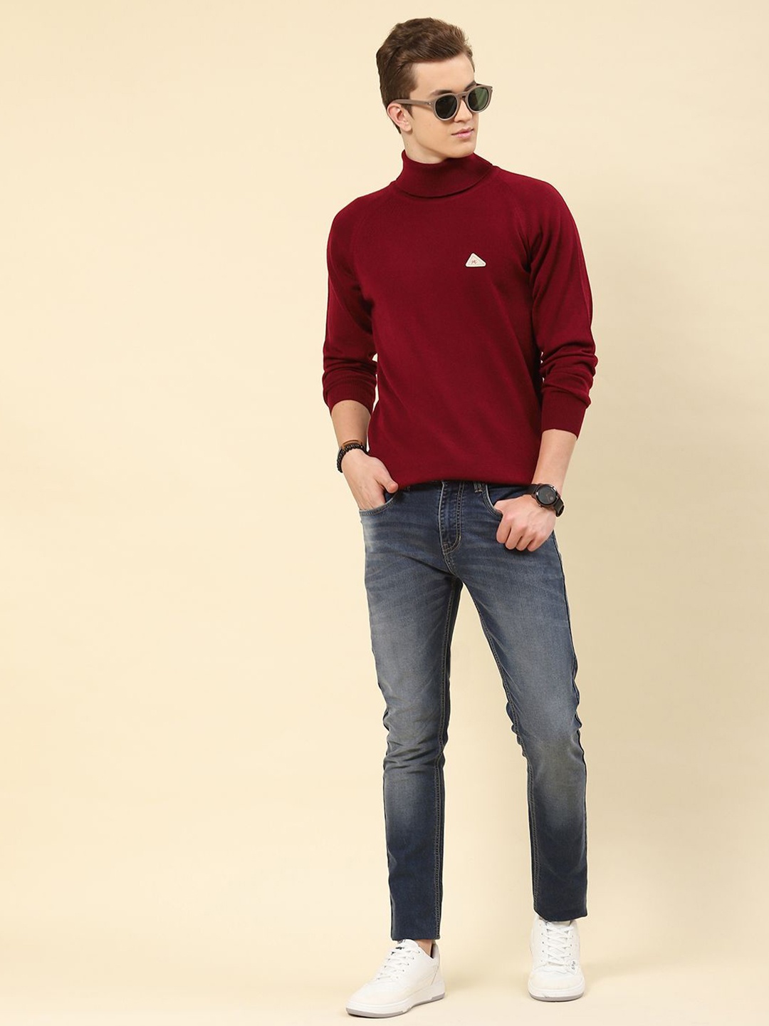 

Monte Carlo Men Woollen Pullover, Red