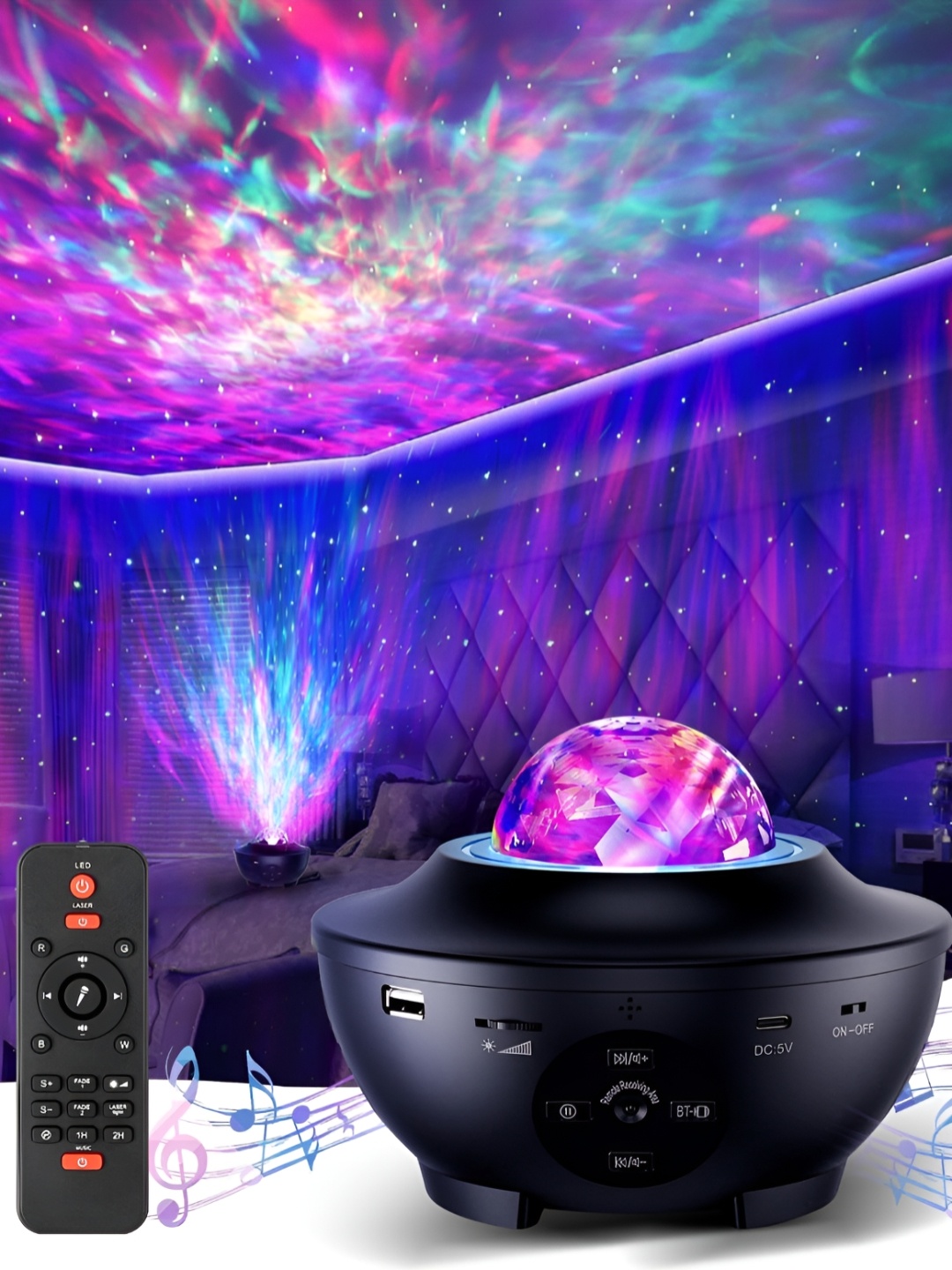 

XERGY Black Industrial Remote Control Square Table Lamp