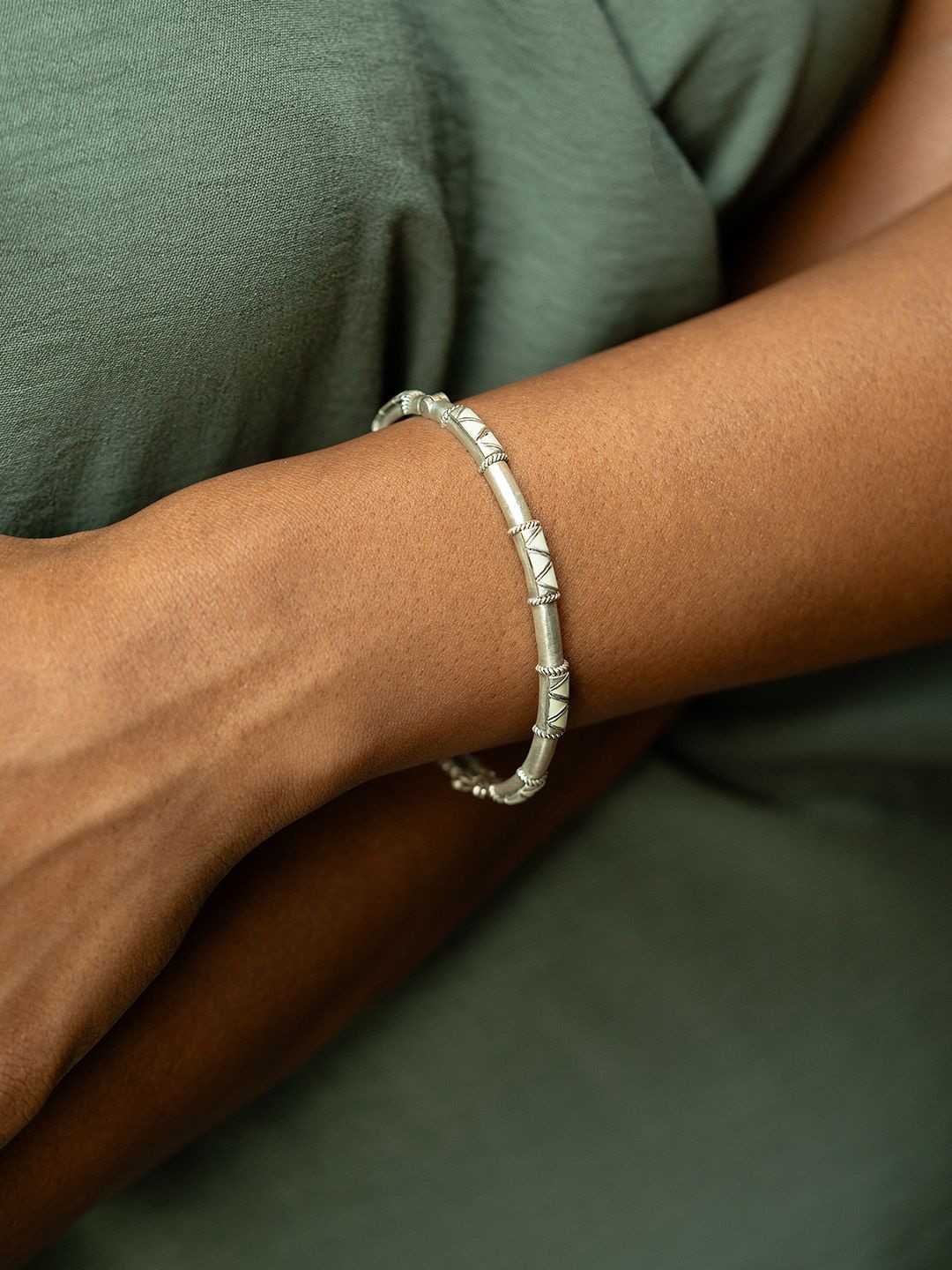 

SHAYA Women Sterling Silver Wraparound Bracelet