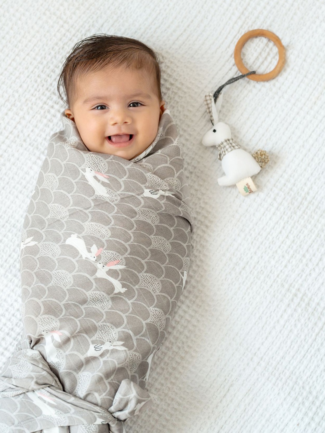 

cocoon care Printed Bamboo Muslin swaddle, Black