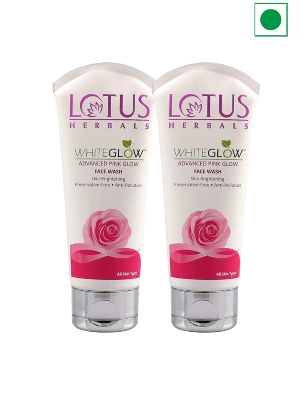 

Lotus Herbals White Glow Set Of 2 Advanced Pink Glow Face Wash - 100g Each