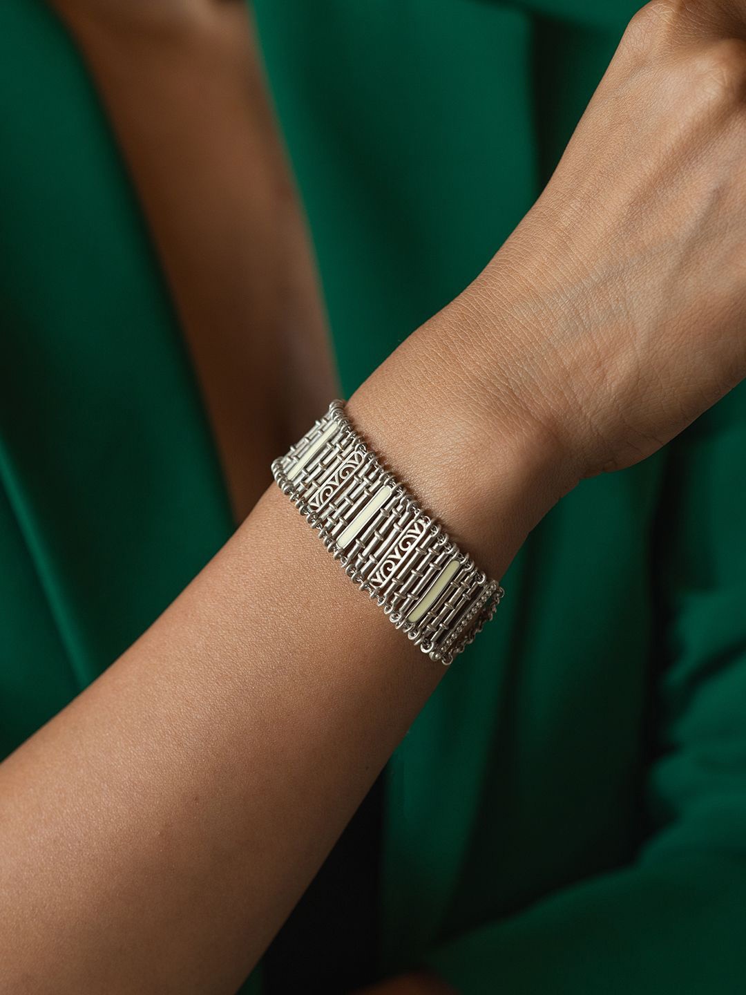 

SHAYA Women Sterling Silver Wraparound Bracelet