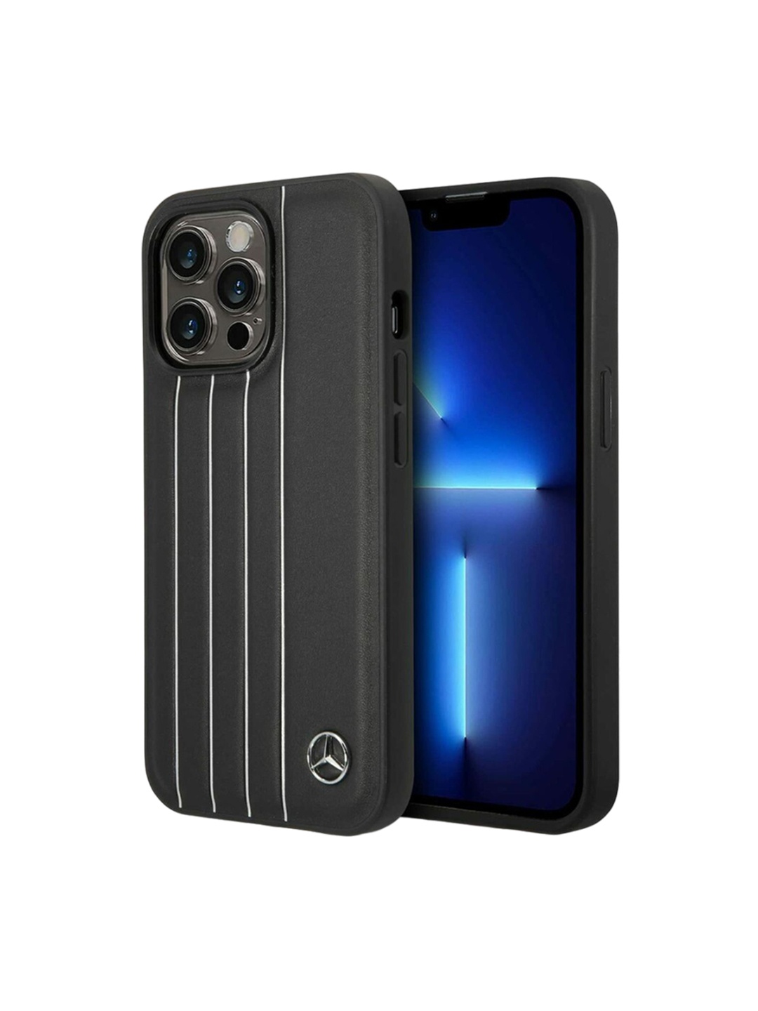 

TREEMODA Geometric Printed iPhone 13 Pro Back Case Mobile Accessories, Black