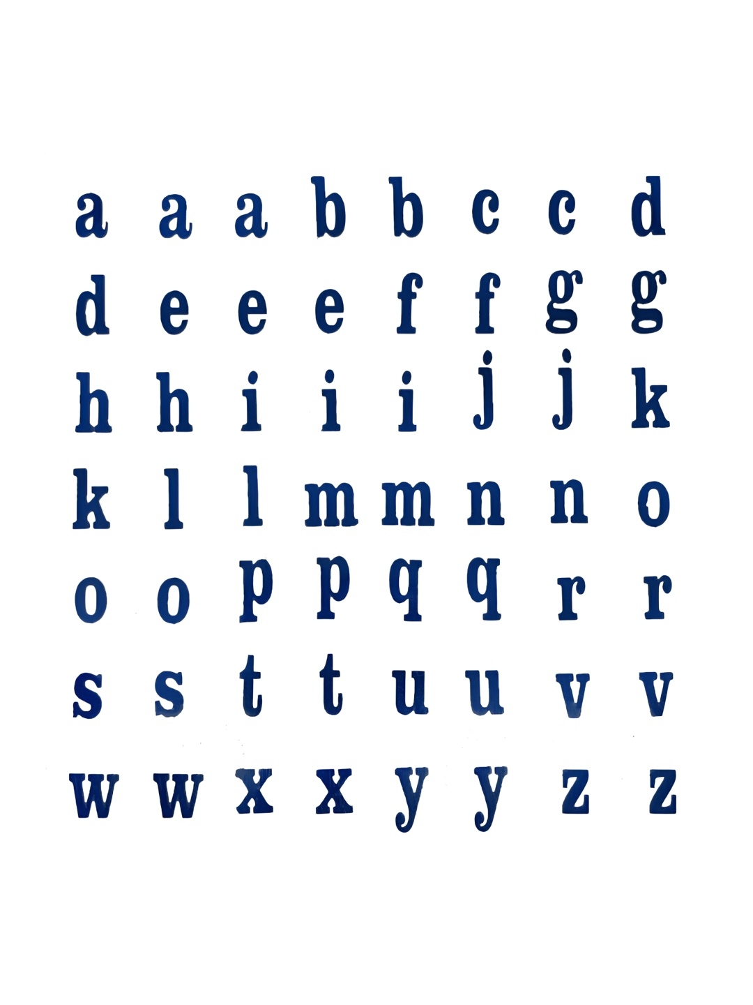 

Comet Busters Blue Self-Adhesive Glitter Lowercase Alphabet Stickers