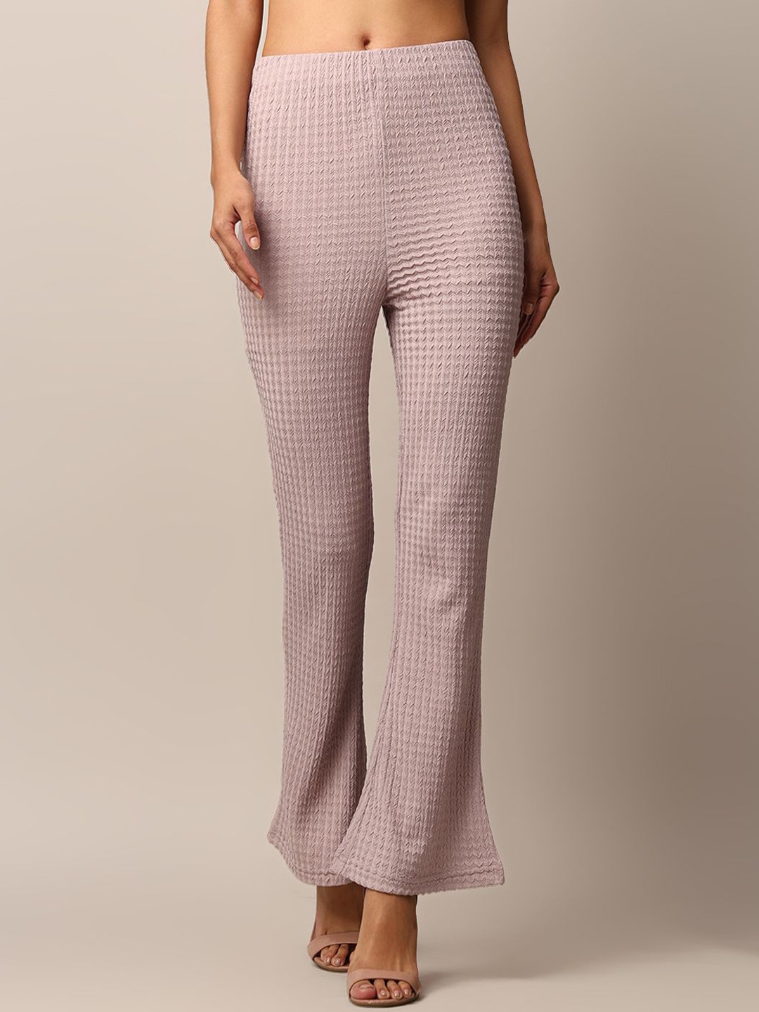 

ONLY Women Flared High-Rise Trousers, Lavender