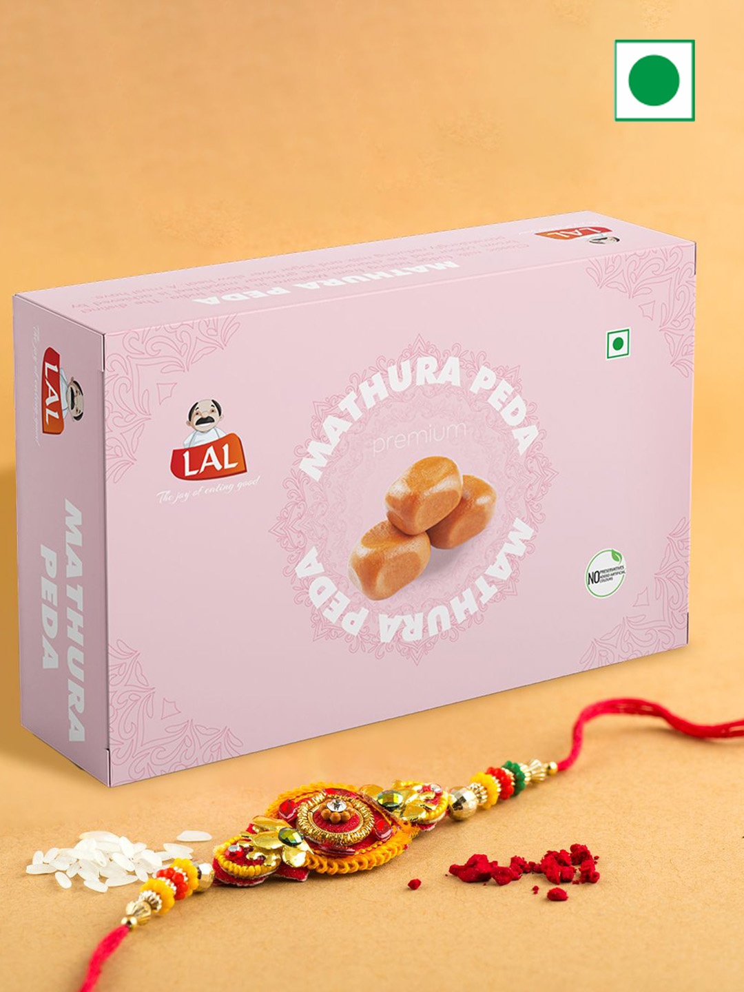 

Lal Sweets Mathura Peda 400gms, Pink