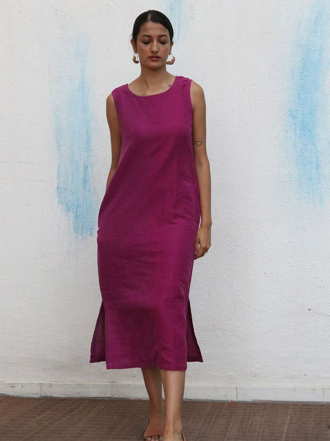 

Chidiyaa Sheath Midi Dress, Purple