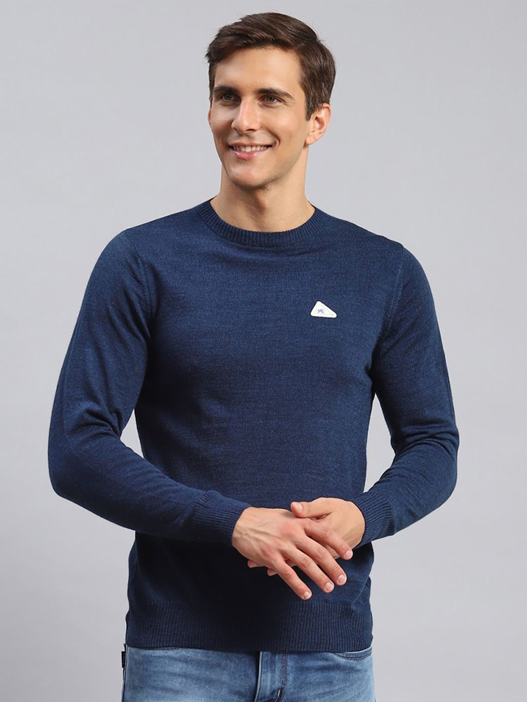 

Monte Carlo Men Woollen Pullover, Blue