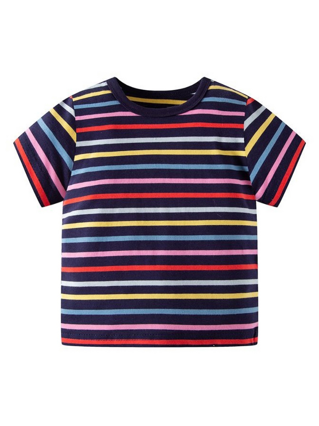 

StyleCast Kids Striped Drop-Shoulder Sleeves Pockets T-shirt, Multi