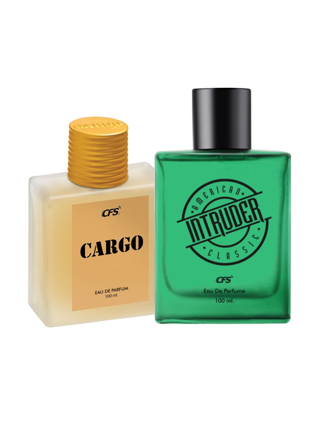 

CFS Set Of 2 Cargo & Intruder Eau De Perfume- 100ml Each, Khaki