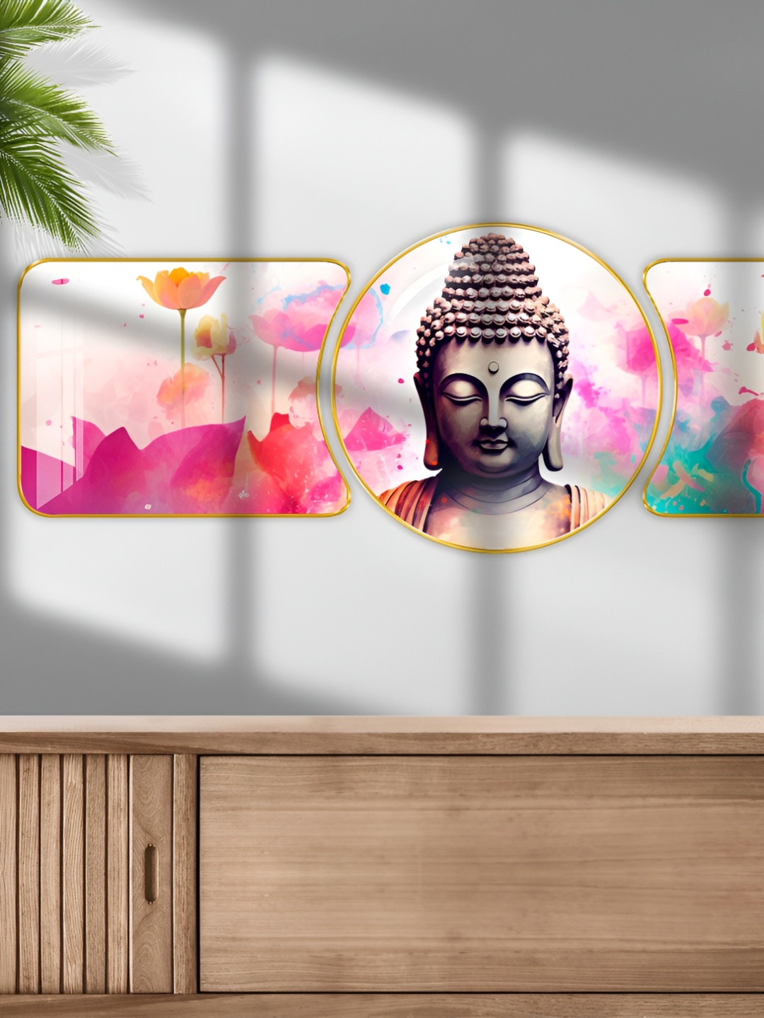 

SAF White & Pink 1 Piece Wood Other Wall Paintings