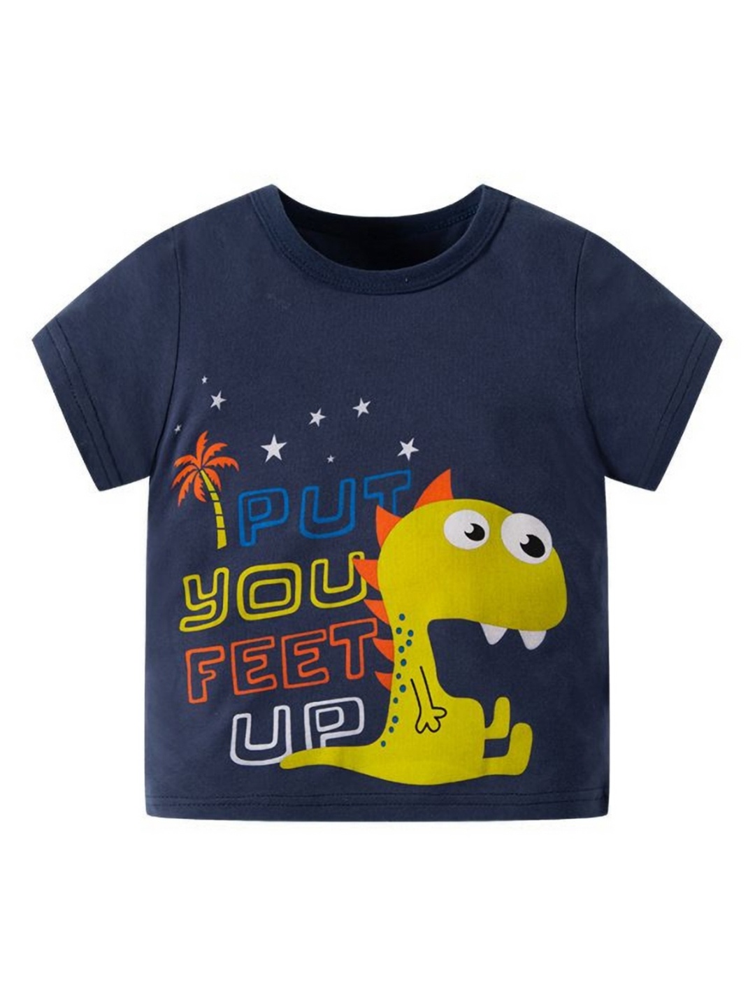 

StyleCast Kids Printed Applique T-shirt, Navy blue