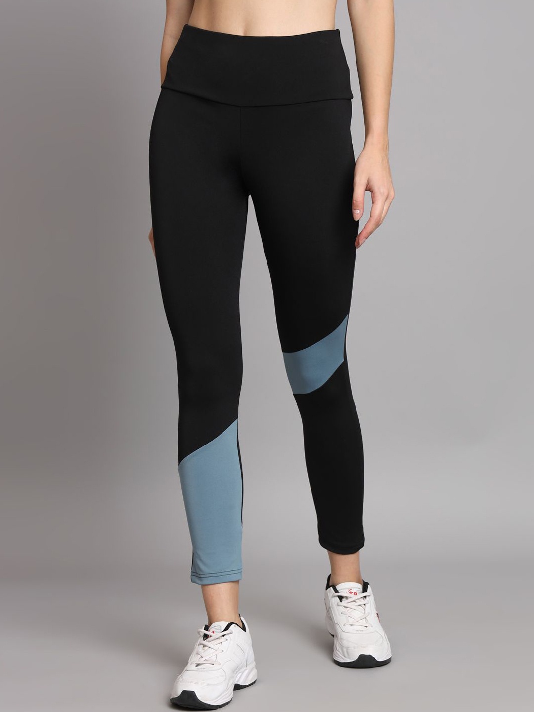 

COLOR CAPITAL Women Slim-Fit Ankle-Length Gym Tights, Teal
