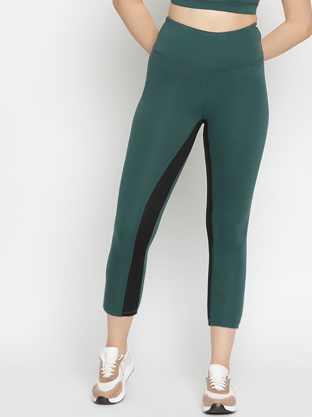 

Wearjukebox High-Rise Training or Gym Tights, Green