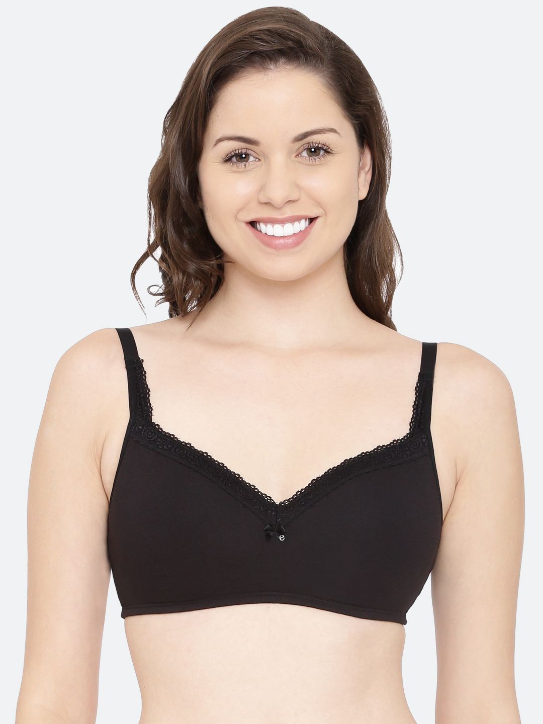 

Enamor Padded Wirefree High Coverage Smoothening Balconette T-Shirt Bra A017, Black
