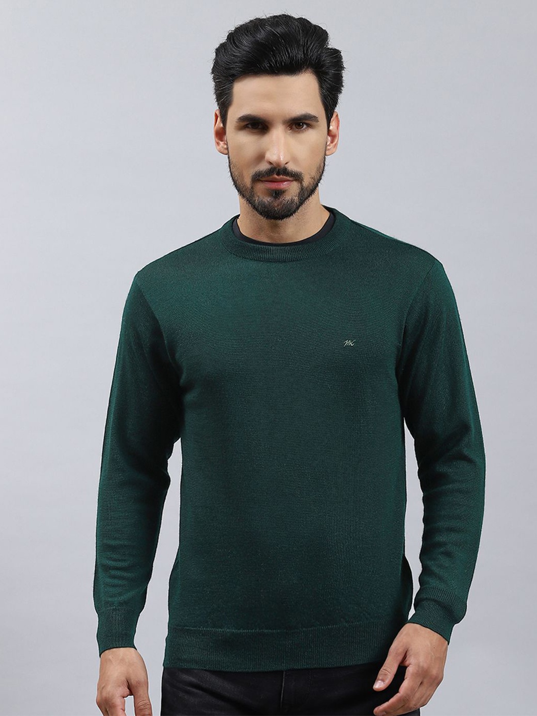 

Monte Carlo Men Woollen Pullover, Green
