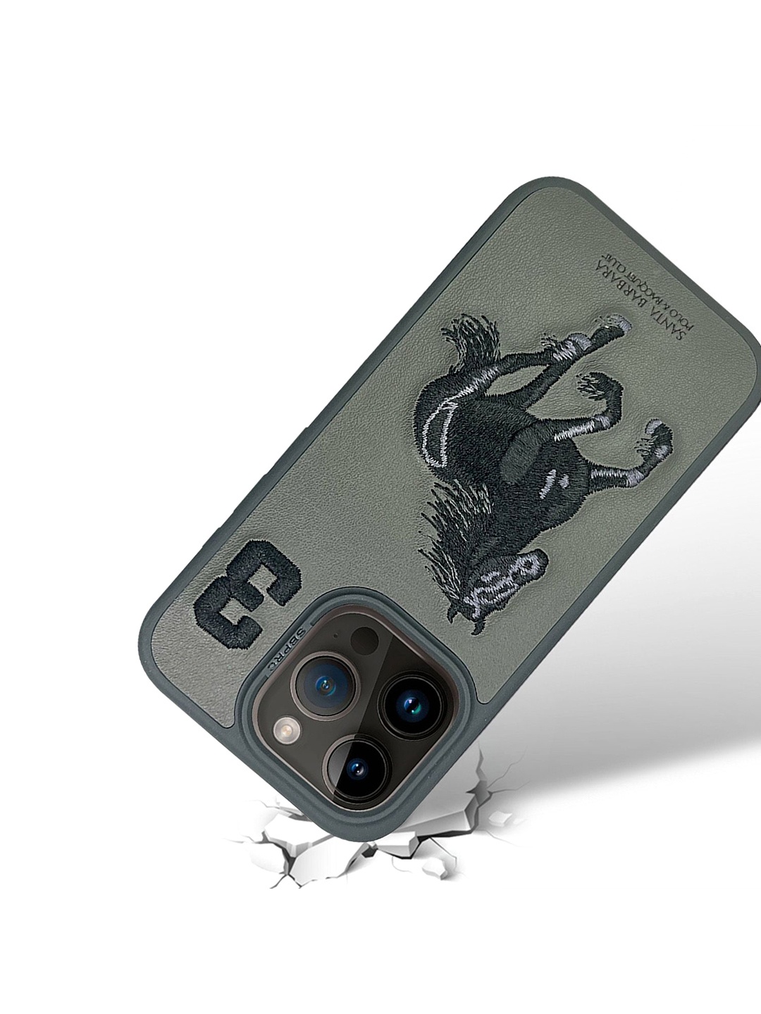 

TREEMODA Conversational Printed iPhone 15 Pro Back Case Mobile Accessories, Grey