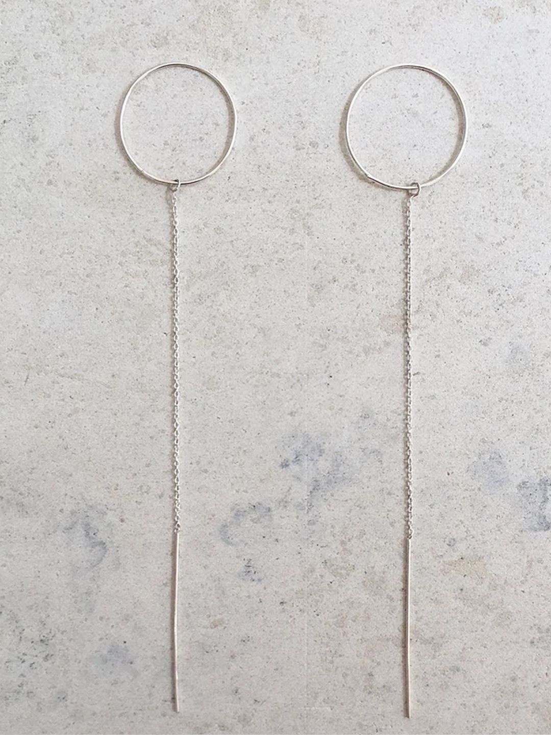 

DressBerry 925 Sterling Silver Contemporary Drop Earrings