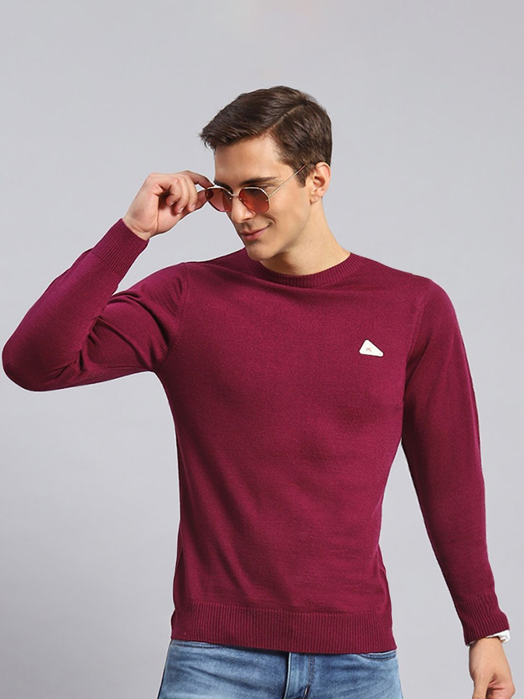 

Monte Carlo Men Woollen Pullover, Maroon