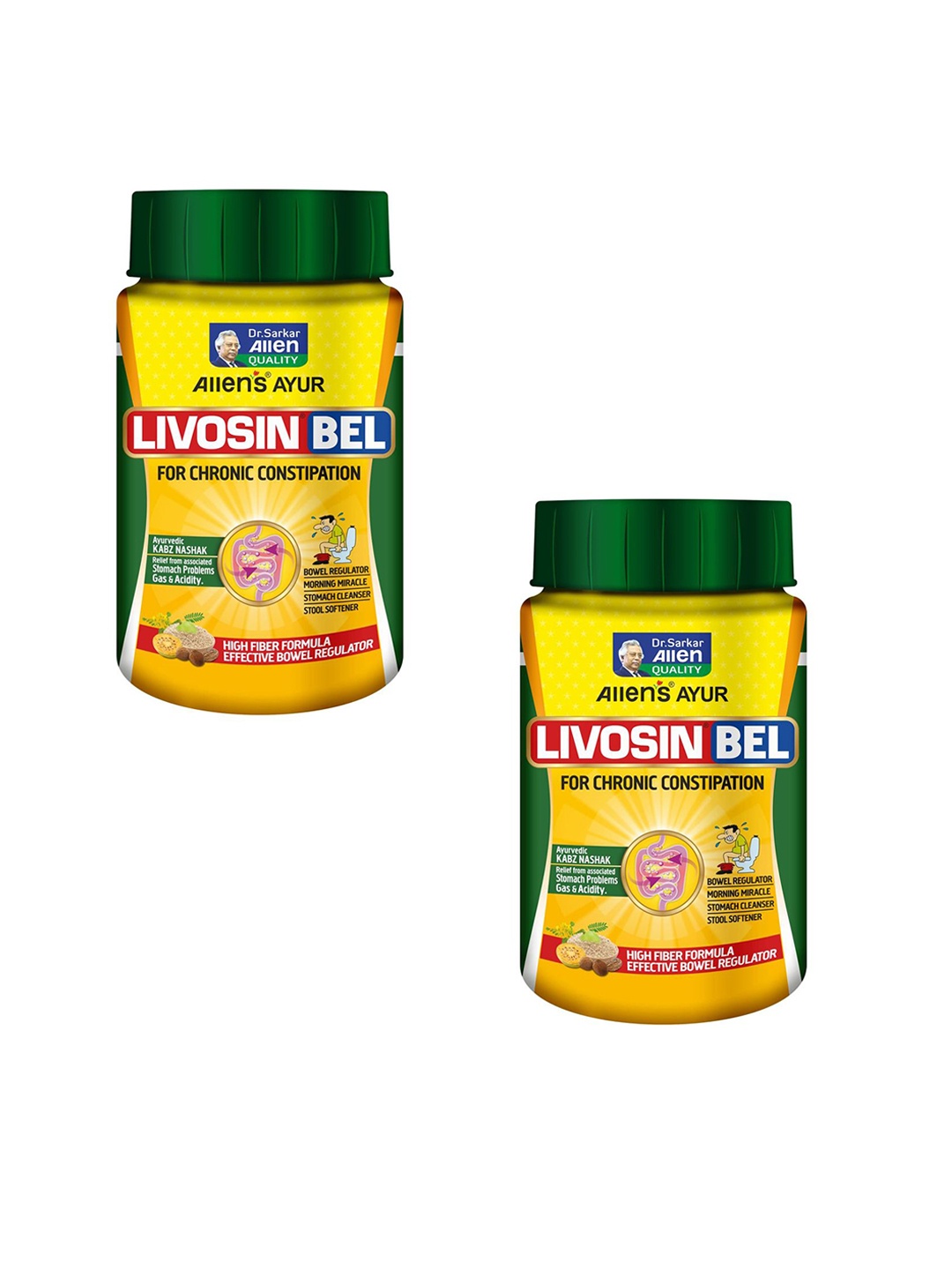 

ALLEN Set Of 2 Livosin Bel 100 gm Each, Brown
