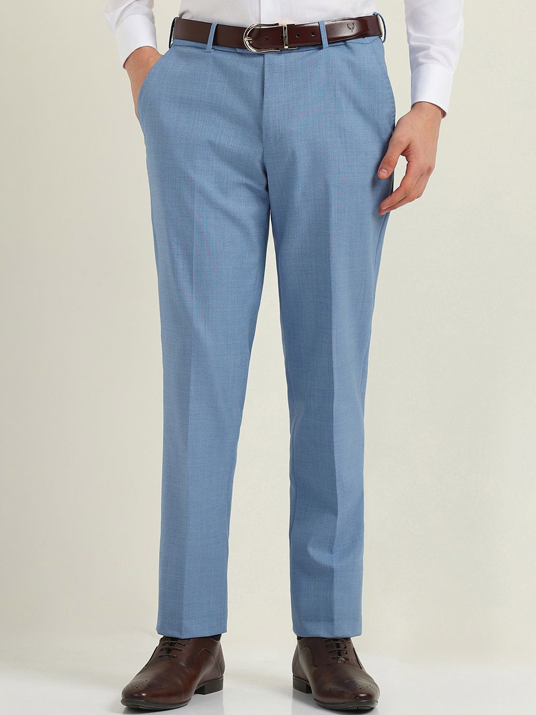 

Allen Solly Sport Men Slim Fit Trousers, Blue