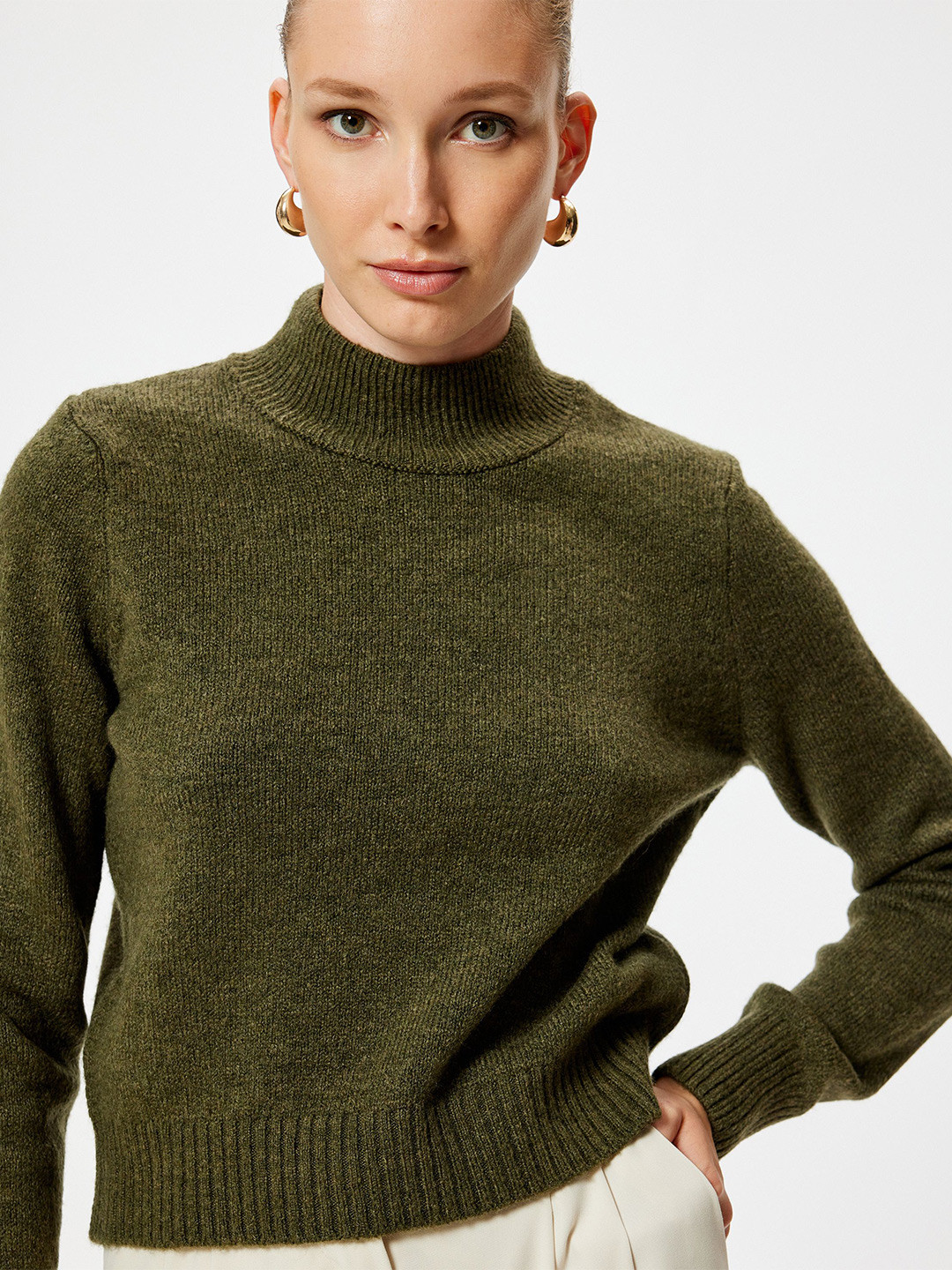 

Koton Women Pullover, Khaki