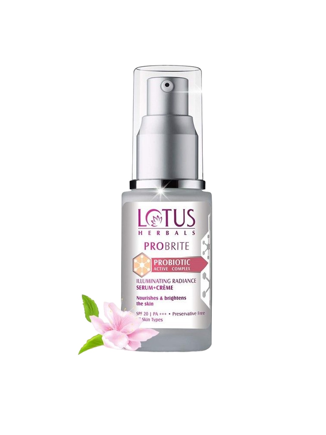 

Lotus Herbals Probrite Illuminating Radiance Nourishing & Brightening Serum + Creme- 30ml, White