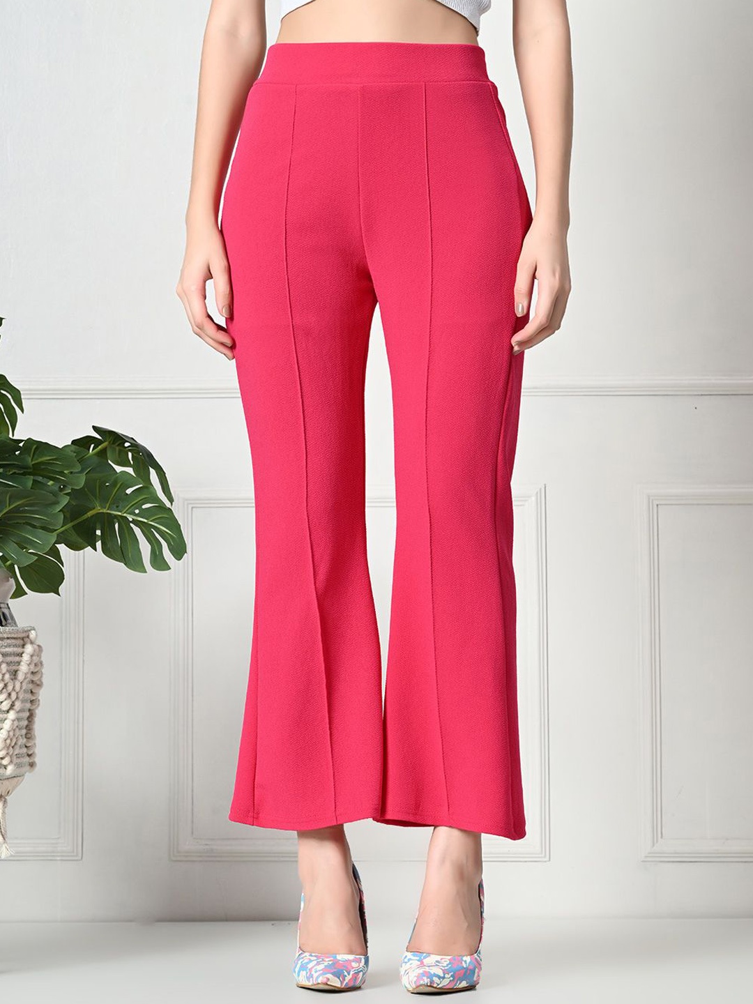 

Gladly Women Relaxed High-Rise Trousers, Pink